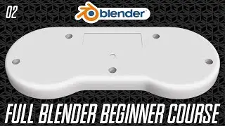 Full Blender Beginner Course | 02: The Back Base Mesh