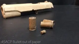 How to make paper .45 ACP Bullets for Cardboard Colt m1911 | Part 3