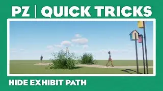 Hide the walkthrough exhibit path! | Planet Zoo: Quick Tricks