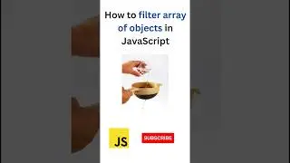 Filter array of objects in JavaScript | #shorts #coding #programming