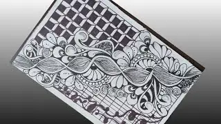 Rectangle Zen Pattern// Zentangle Pattern // Free Tangle