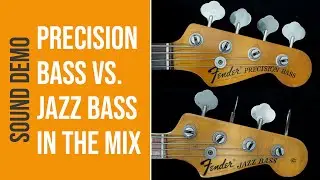 Precision Bass vs. Jazz Bass - Bass Comparison (no talking)