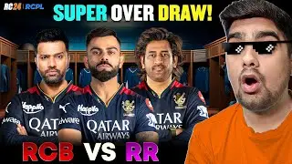 SUPER OVER DRAW! RCB Vs RR RCPL RC 24 HARD MODE