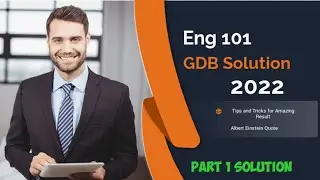 ENG 101 GDB SOLUTION  2022 || ENG101 GDB 1 Solution Fall 2022 || THE MERCIFUL