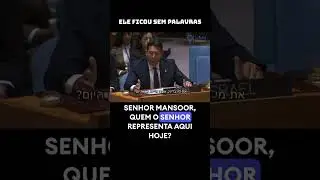 Danny Danon deixou ele sem palavras.