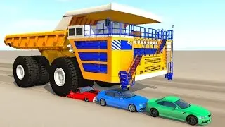 Crushing Cars With Belaz - BeamNG DRIVE