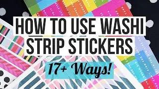 17 Ways to Use Washi Strip Stickers in Your Planner! Happy Planner Tips | Creative & Functional