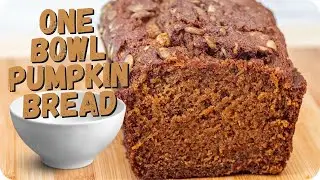 Pumpkin Bread Recipe | One Bowl Loaf Cake Recipe