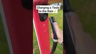 Charging a Tesla in the Rain? 