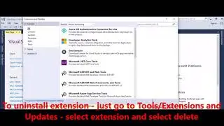 Microsoft Visual Studio - How to uninstall C# Outline or any other Extension