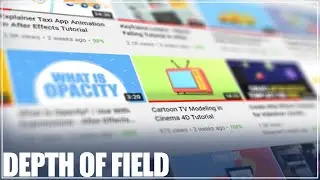 Depth of Field - Work With Camera - After Effects Tutorial