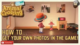 HOW TO PUT YOUR OWN PHOTOS INTO ANIMAL CROSSING NEW HORIZONS - Import photos, memes & pics tutorial