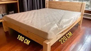 DIY Bed Frame with Headboard ($150 Bed Frame)