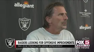 Talking with Las Vegas Raiders offensive coordinator Greg Olson