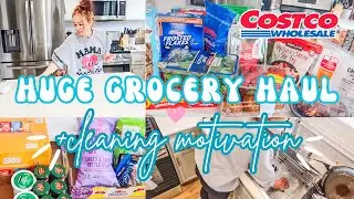 MASSIVE COSTCO HAUL | GET IT ALL DONE | GROCERY HAUL- FAMILY OF 4 | COSTCO GROCERY HAUL + CLEANING