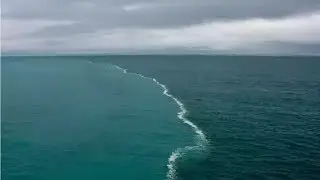 Gulf of Alaska, where two oceans meet but do not mix