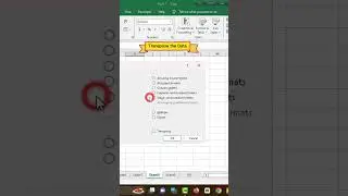 transpose the data in excel 😊 #excel #exceltricks #exceltips #shorts #trending #ytshorts