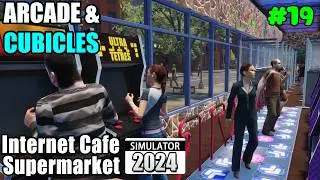 My New Computer Cubicles & Arcade Area! [Internet Cafe & Supermarket Simulator 2024]