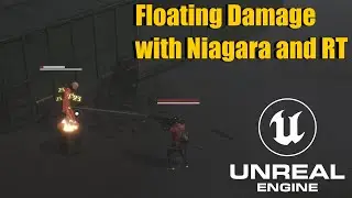 Floating Damage with Niagara and RT in UE5. Downloads for Patrons