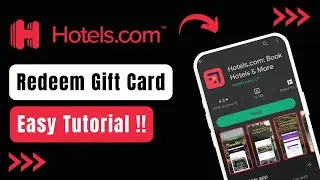 Hotels.com - How to Redeem Gift Card !