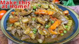 Easy Beef Recipe idea✅ Beef Guisado recipe BEEF is Very Delicious❗ My Family ask me to Cook it again