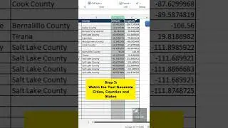 Convert Zip Codes to City State and County in Excel