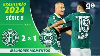 GUARANI 2 X 1 CORITIBA | MELHORES MOMENTOS | 24ª RODADA BRASILEIRÃO SÉRIE B 2024 | ge.globo