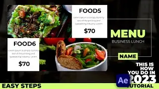 Food Animation Video After Effects - Motion Poster Tutorial After Effects in 2023