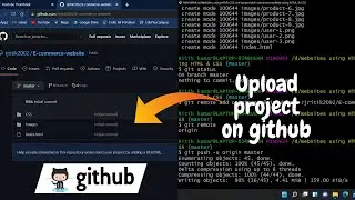 How to upload projects/files/folders on GitHub || Upload your project folder on GitHub in easy way