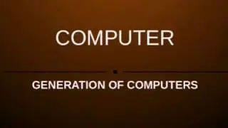 #Letslearntogether Computer Generation Of Computers