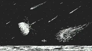 1-bit Pixel Art Speedpaint! | Asteroids