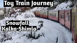 Kalka-Shimla Toy Train Journey | Snowfall ride | Shimla #toytrain #kalka-shimla #snowfall #shimla