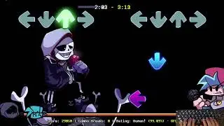 FNF Skeleton Bros. Cancelled Build Sans - Red Megalovania (FC) (4k)