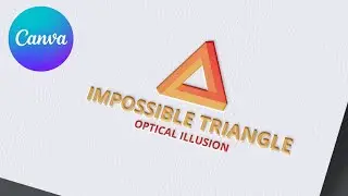 How to Create the Impossible Triangle 🔺3D || Canva & Photopea