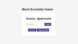 How to make Word Scramble Game with JavaScript