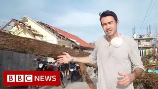 Devastation on island ravaged by Super Typhoon Rai - BBC News