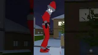 Huge Santa in Sakura Town 🎅😶 #sakuraschoolsimulator #drama #trending #scary #tiktok