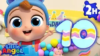 10 Yummy Cupcakes 🧁 Little Angel + More Nursery Rhymes | Kids Songs | Baby Cartoon | Baby Music