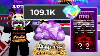 I spent 100k+ gems on champions in anime simulator Roblox!