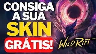 COMO GANHAR SKIN GRÁTIS LOL WILD RIFT MALPHITE ESTRELA NEGRA