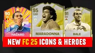 NEW ICONS and HEROES | EA Sports FC 25 | FIFA 25 ft. Maradonna, Bale, Hazard...