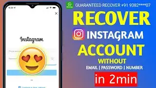 How to Recover Instagram Account Without Email and Phone Number | Forgot Instagram Password 2022