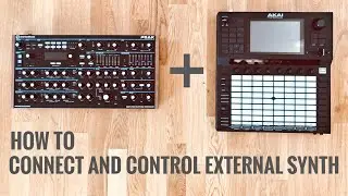 How to connect and control an external synth with the Akai Force (Novation Peak, MIDI CC)