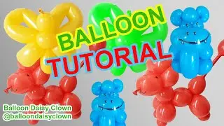 Balloon Animals - Dog, Butterfly, Hippo DIY tutorial