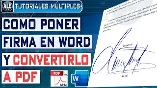 Como Poner Firma En Word - Insertar Firma En Word Y Convertir a PDF