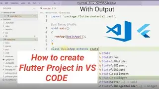 How to create flutter first app in vs code