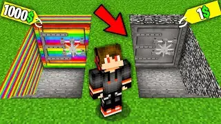 $1 vs $1,000,000 BEDROCK BUNKER IN MINECRAFT