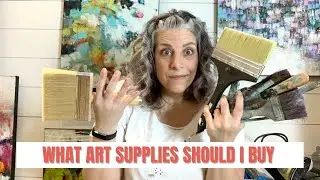 CURIOUS ABOUT WHAT ART SUPPLIES TO BUY? - See what art supplies I use to create abstract art