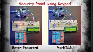 Security Panel System using 4 x 4 Keypad | 