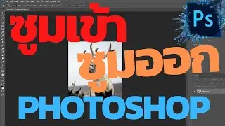 วิธีการซูมเข้าซูมออกรูปภาพ ขยายภาพ คีย์ลัด บน photoshop